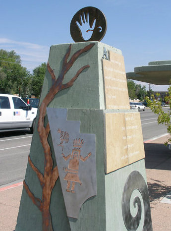 Cuentos del Camino bus stop art Photo of Cuentos del Camino