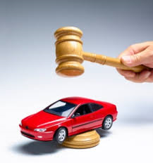 Car with gavel Car with gavel