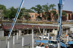 Community Convention Center Photo of construction of Community Convention Center