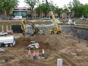 Community Convention Center Photo of construction of Community Convention Center