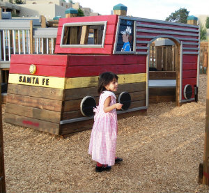 Photo of play equipment at Pueblos del Sol Park